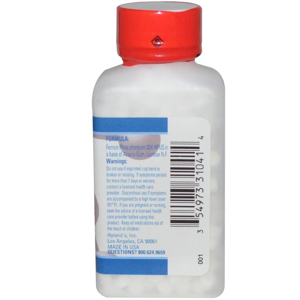 Hyland's Ferrum Phosphoricum 6x - 500 Comprimidos para Bem-Estar Natural - Imagem 2