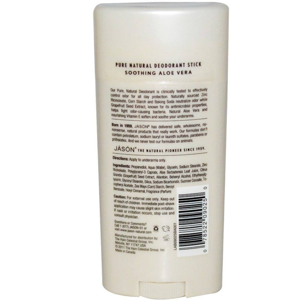 Jason Natural Cosmetics Desodorante Stick Aloe Vera - 71g (2.5oz) - Imagem 2