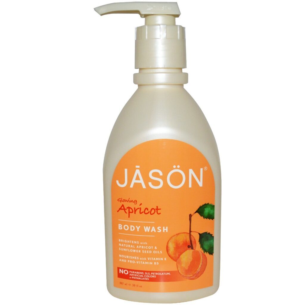 Jason Natural Cosmetics Sabonete Corporal Líquido Damasco Brilhante - 887 ml