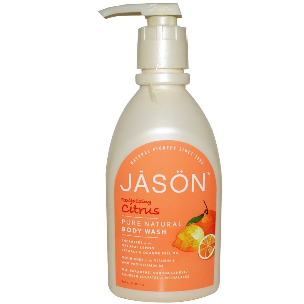 Jason Natural Sabonete Líquido Corporal Revitalizante Cítrico 887mL - Limpeza Profunda e Frescor Revigorante