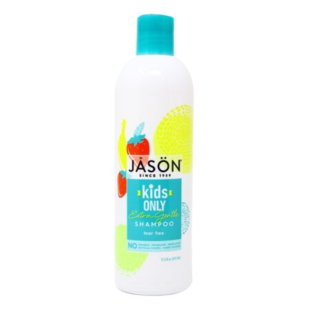 Jason Natural Cosmetics, Shampoo Totalmente Natural Kids Only! Extra Suave - 517 ml (18 fl oz)