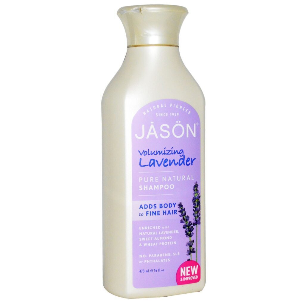 Jason Natural Cosmetics Shampoo Volumizador Lavanda 473 ml - Cabelos com Volume e Leveza