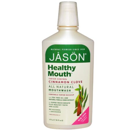 Jason Natural Cosmetics, Enxaguante Bucal Totalmente Natural - 473 ml (16 fl oz)