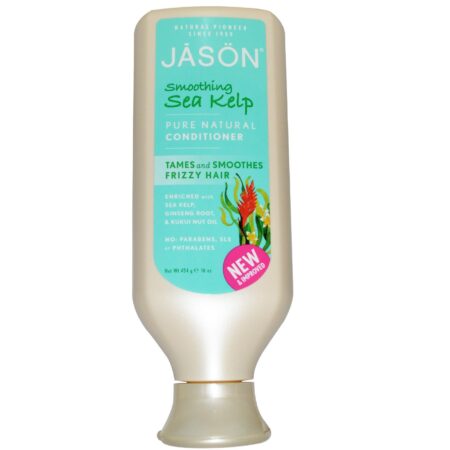 Jason Natural Cosmetics, Condicionador Puro Natural, Algas Marinhas - 454 g (16 oz)