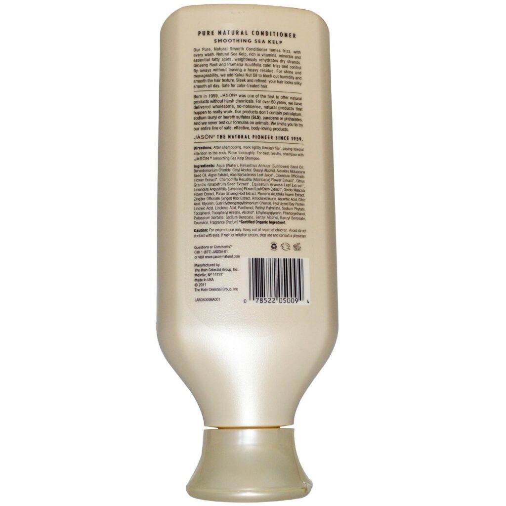 Jason Natural Cosmetics Condicionador Puro Natural Algas Marinhas - 454g (16 oz) - Imagem 2