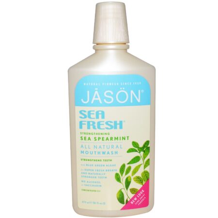 Jason Natural Cosmetics, Enxaguante Bucal - Mar Refrescante - 473 ml (16 fl oz)