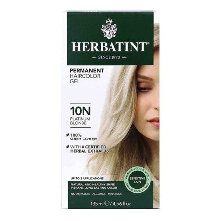 Herbatint, Coloração Permanente em Gel 10N, Louro Platinado - 135 ml