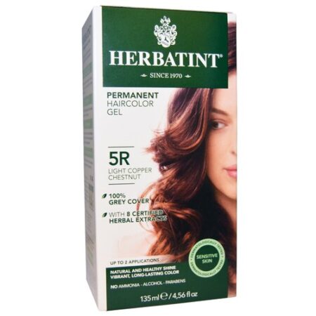 Herbatint, Tintura para Cabelo Gel 5R, Castanho Acobreado - 135 ml