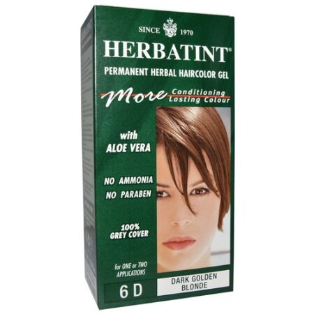 Herbatint, Tintura para Cabelo Gel 6D, Dourado Escuro/Loiro - 135 ml