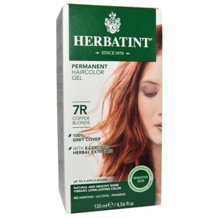 Herbatint, Tintura para Cabelo Gel 7R, Loiro Cobre - 135 ml