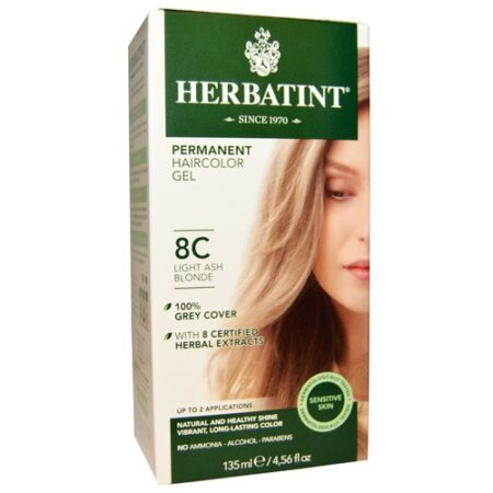 Herbatint, Tintura para Cabelo Gel 8C, Cinza Claro/Loiro - 135 ml