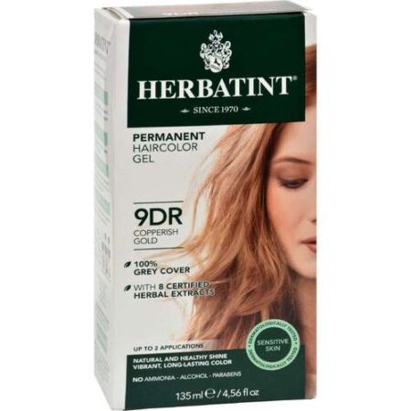 Herbatint, Tintura para Cabelo Gel 9DR, Loiro Acobreado - 135 ml