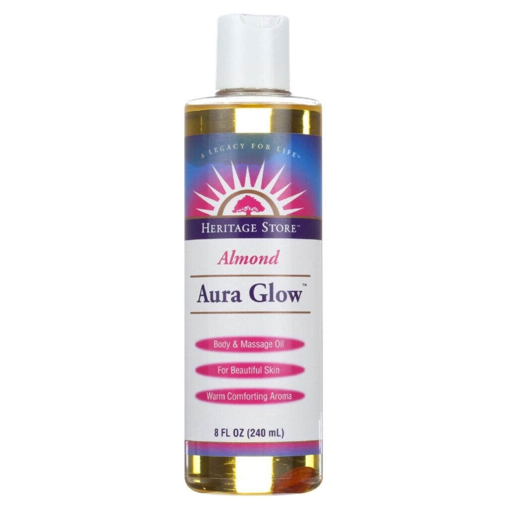 Aura Glow™ Óleo de Amêndoa Heritage Products 240mL - Nutrição e Hidratação Profunda