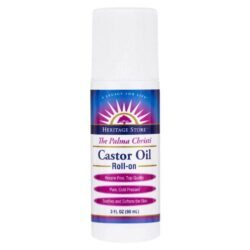Heritage Products Óleo de Rícino Roll-On Sem Perfume - 90ml (270ml Equivalente)