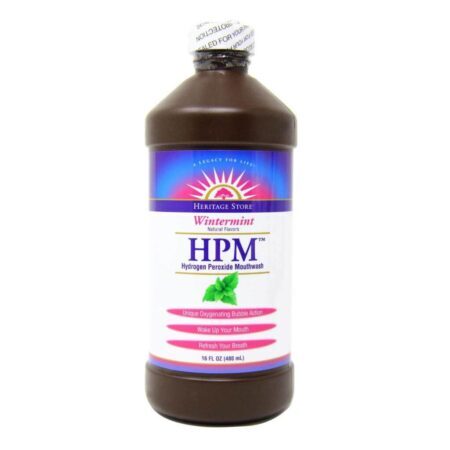 Enxaguante Bucal Heritage Products Peróxido de Hidrogênio Menta – 480ml — foto 1