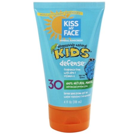 Kiss My Face, Protetor Solar Loção Natural Mineral Kids - 118 ml (4 fl oz)