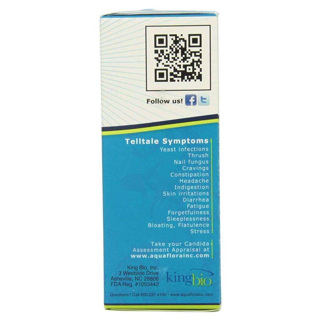 Dr. Kings Probiótico AquaFlora Candida High Potency 9 - 236ml: Saúde Intestinal e Bem-Estar Avançado - Imagem 3