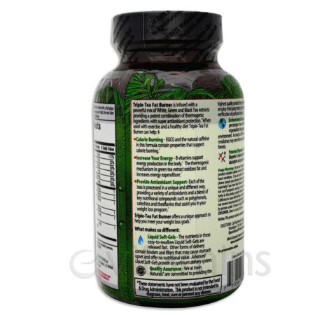 Irwin Naturals Fat Burner Triplo-Chá Queima de Gordura - 75 Cápsulas Gel - Imagem 3
