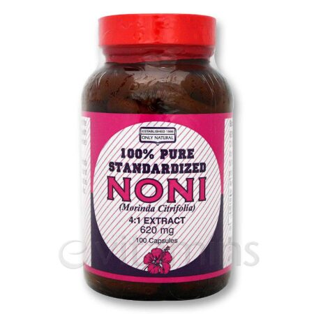 Only Natural, Extrato de Noni 100% Puro - 100 Cápsulas