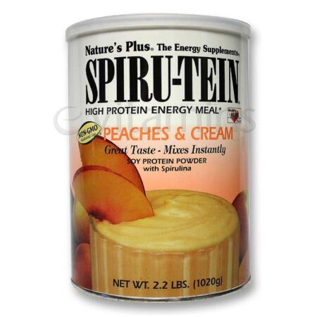 Nature's Plus, Proteína Spiru-Tein®, Pêssegos e Creme - 1020 g (2.2 lbs)