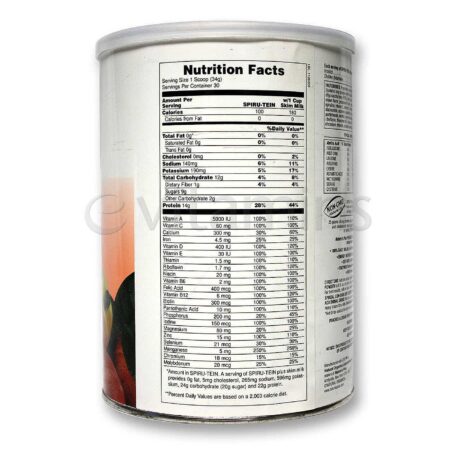 Nature's Plus, Proteína Spiru-Tein®, Pêssegos e Creme - 1020 g (2.2 lbs) - Image 2