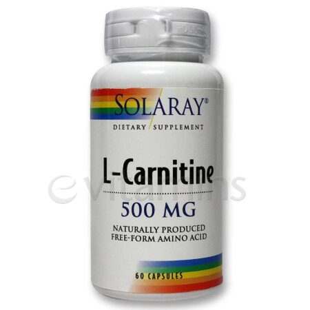 Solaray, L-Carnitina 500 mg - 60 Cápsulas