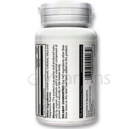 Solaray L-Carnitina 500 mg 30 Cápsulas - Image 3