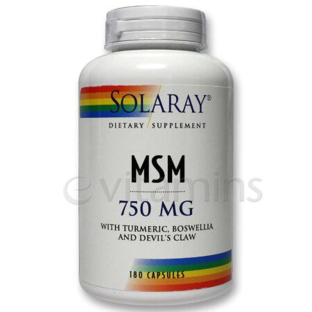 Solaray, MSM 750 mg - 180 Cápsulas