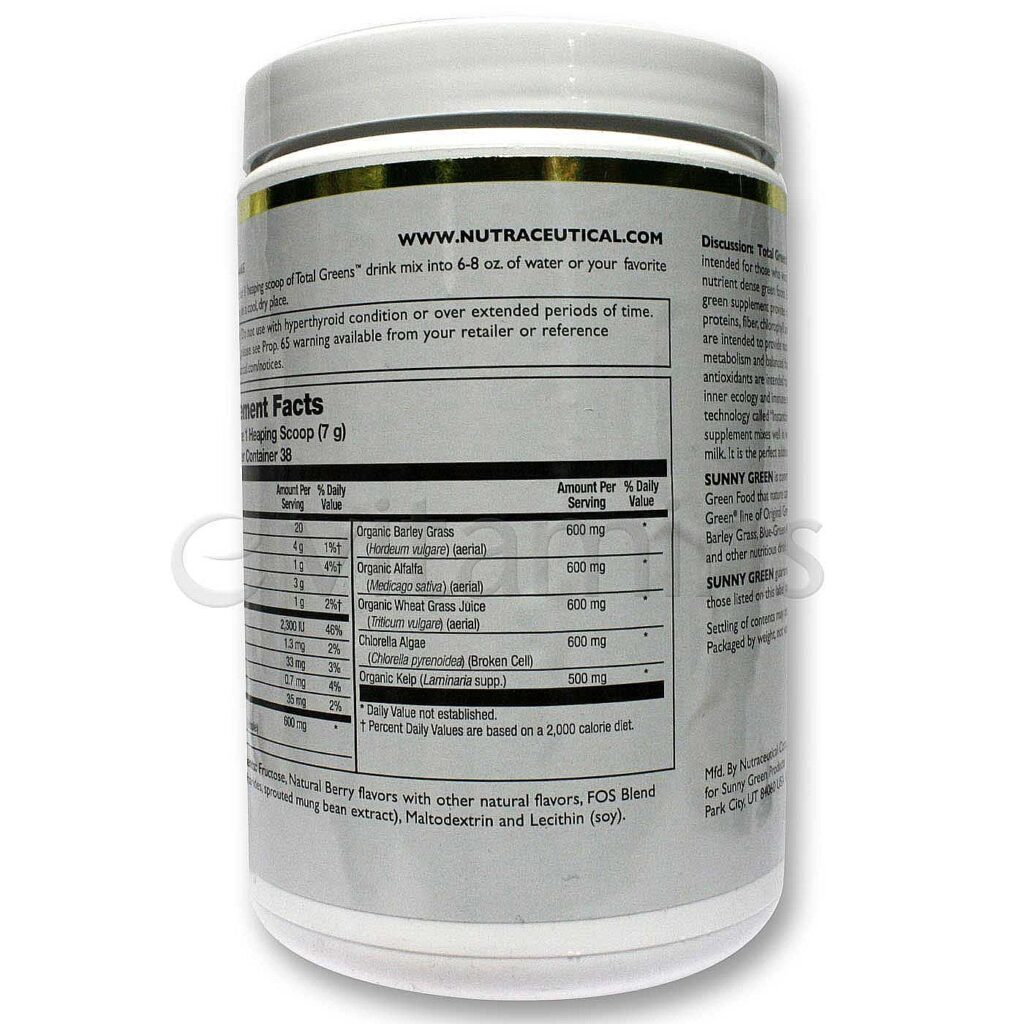 Sunny Green Total de Greens Mistura de Bebida Berry 266.5g - Nutrição Completa - Imagem 3