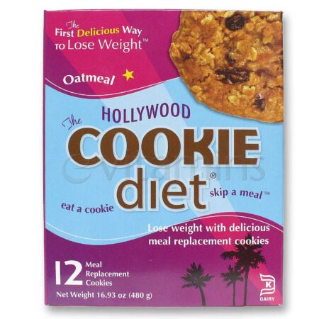 Hollywood Miracle Products, Hollywood Cookie Diet de Aveia - 12 Cookies