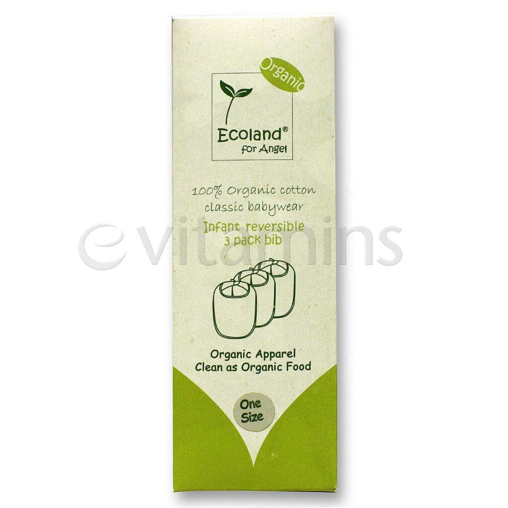 Ecoland Reversíveis Babadores Naturais - Kit com 3 Unidades