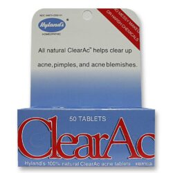 Hyland's ClearAc - 50 Tabletes: Tratamento Natural para Acnes e Espinhas no Brasil
