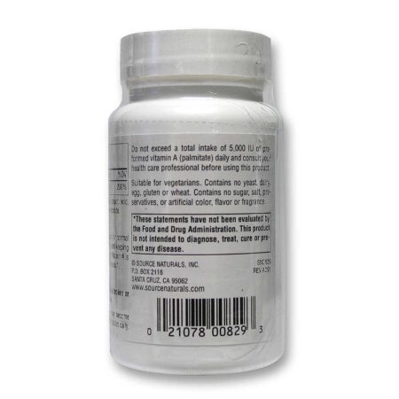 Source Naturals, Vitamina A 10.000 UI - 250 Tabletes - Image 3