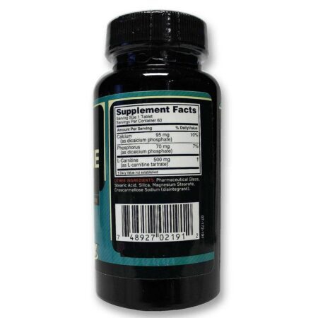 L-Carnitina 500 mg Optimum Nutrition 60 Tabletes: Energia e Metabolismo - Imagem 2