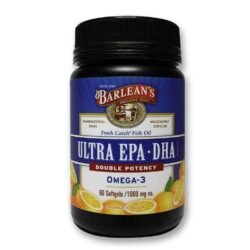 Barlean's Ultra EPA-DHA Orgânico Laranja 60 Cápsulas: Saúde Cardiovascular e Cerebral