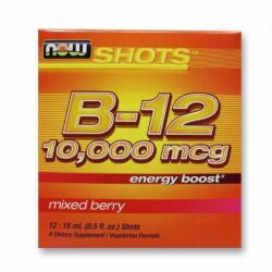 Now Foods Shots B-12 Energia Mix de Frutas - 12 Shots (15 ml Cada)