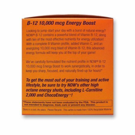 Now Foods Shots B-12 Energia Mix de Frutas - 12 Shots (15 ml Cada) - Imagem 2