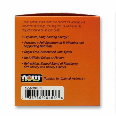 Now Foods, Shots™ B-12 Energia, Mix de Frutas - 12 Shots (15 ml Cada) - Image 4