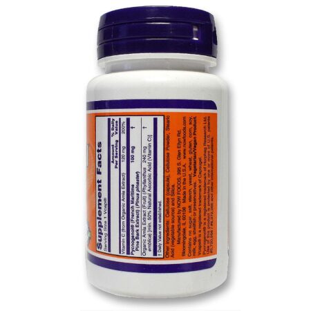 Now Foods, Pycnogenol 100 mg - 60 Cápsulas Vegetarianas - Image 2