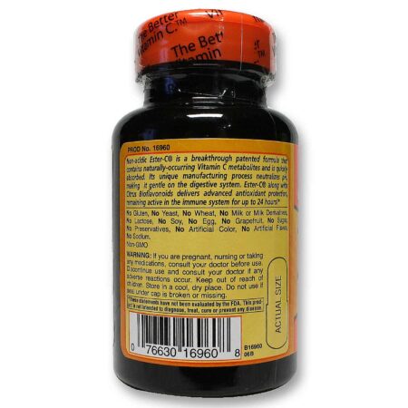 American Health, Ester-C® 500 mg com Bioflavonóides Cítricos - 60 Cápsulas Vegetarianas - Image 3