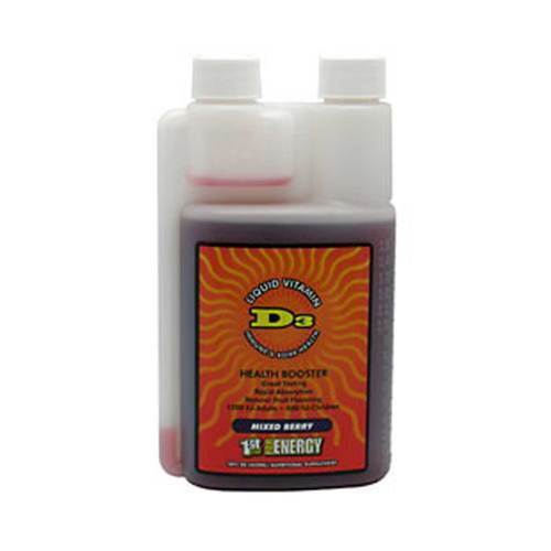1st Step for Energy Vitamina D3 Líquida Frutas Silvestres 480ml - Saúde Imune e Óssea