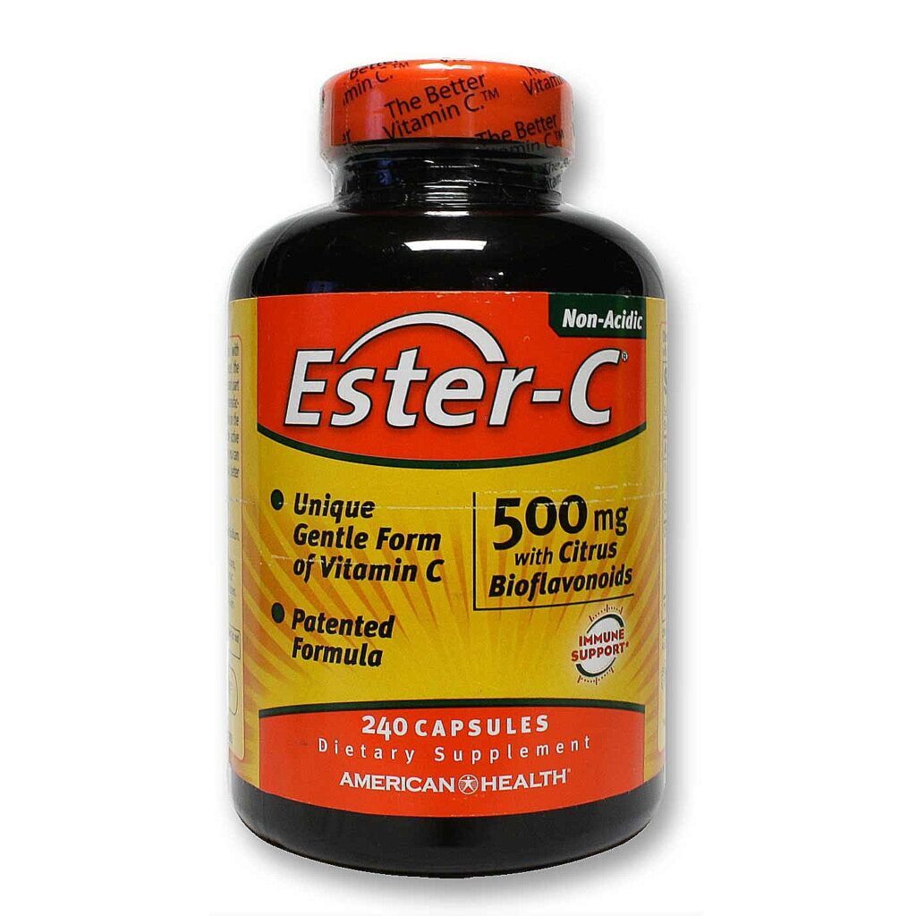 American Health Ester-C 500 mg com Bioflavonóides Cítricos - 240 Cápsulas: Vitamina C Pura para Sua Saúde
