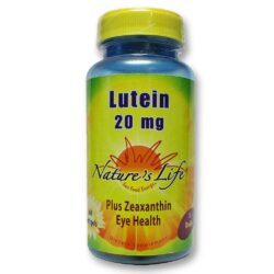 Nature's Life Luteína 20 mg - Suporte Essencial para a Visão Saudável - 60 Cápsulas