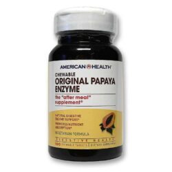 American Health Enzima Original do Mamão - 100 Tabletes para Digestão