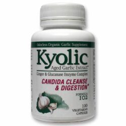 Kyolic Fórmula Kyolic 102 - Limpeza de Cândida e Digestão 100 Cápsulas Vegetarianas