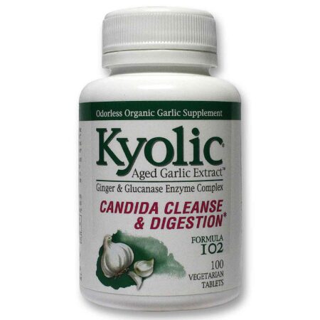 Kyolic Fórmula, Candida para Limpeza e Digestão - 100 Comprimidos Vegetarianos