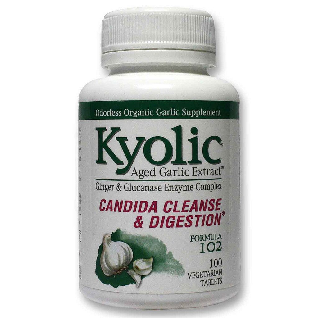Kyolic Fórmula Candida: Limpeza e Digestão Intestinal - 100 Comprimidos Vegetarianos