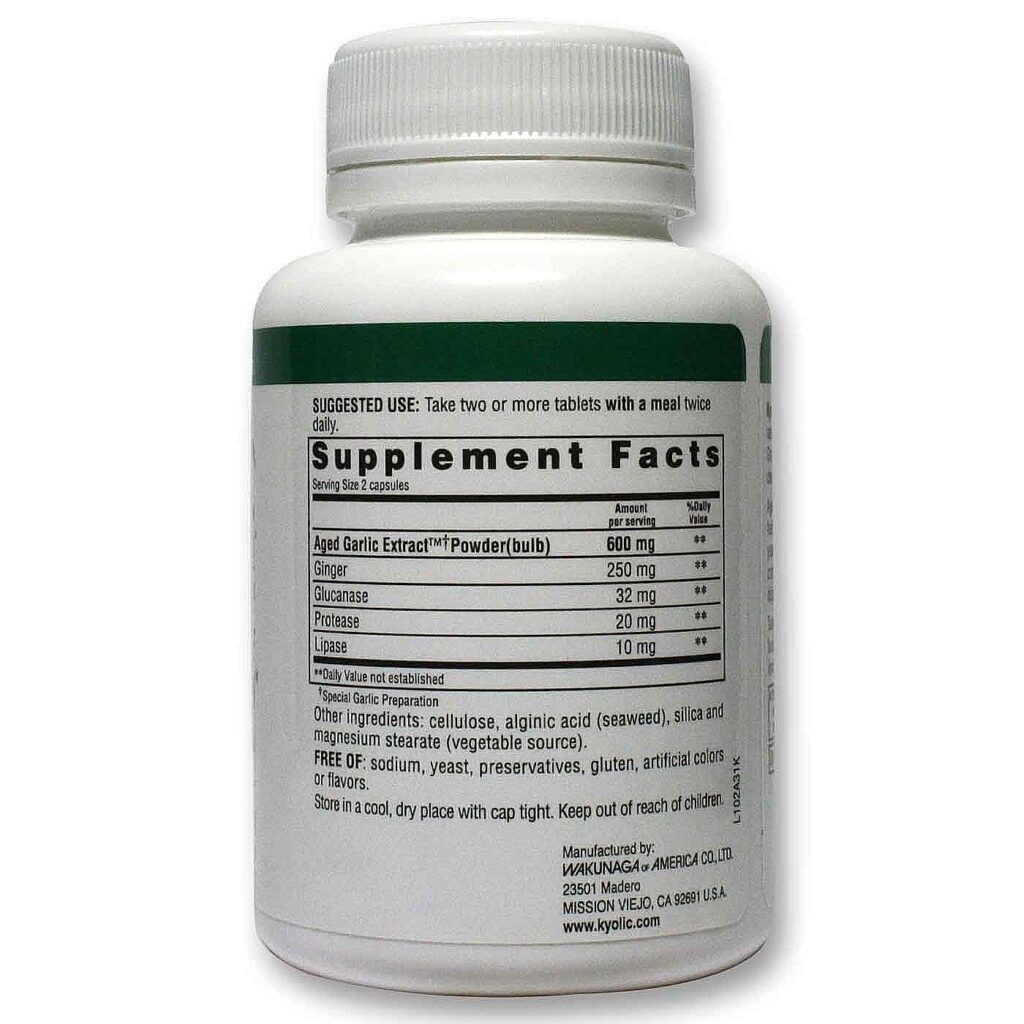 Kyolic Fórmula Candida: Limpeza e Digestão Intestinal - 100 Comprimidos Vegetarianos - Imagem 2