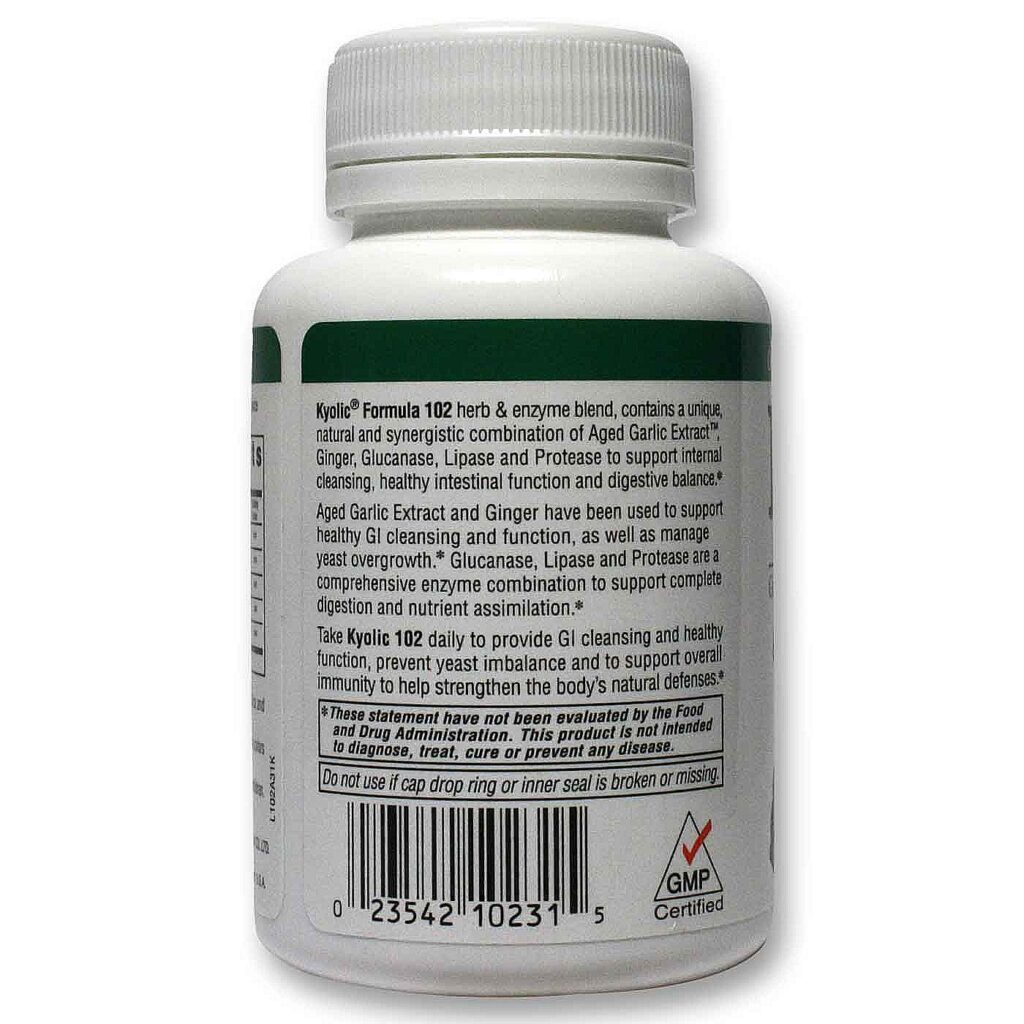 Kyolic Fórmula Candida: Limpeza e Digestão Intestinal - 100 Comprimidos Vegetarianos - Imagem 3