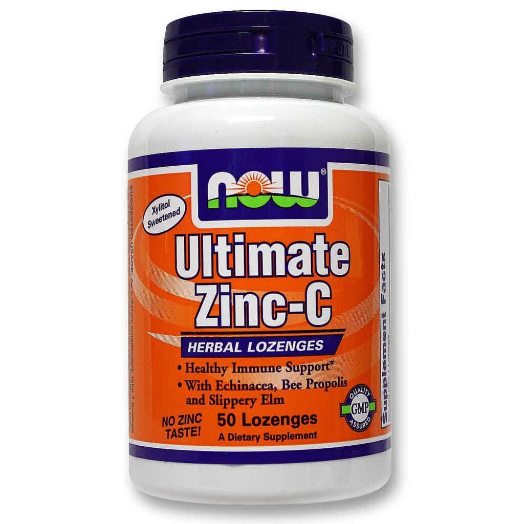 Now Foods Zinco-C Pastilhas 50 Unidades: Reforço Imunológico e Bem-Estar